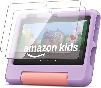Screen Protector for 7-inch Kids Tablet 2022, Tempered Glass Screen Protector Cover Film, [9H Hardness ] [Scratch-Resistant], 2 Pack