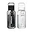 LifeStraw Go Series - BPA-Free Water Filter Bottle for Travel and Everyday use removes Bacteria, parasites and microplastics, Improves Taste, 1L 2-Pack; Nordic Noir and Clear