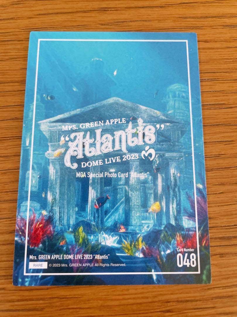 Amazon.co.jp: ミセスグリーンアップル Atlantis 大森元貴 No.48 レア 
