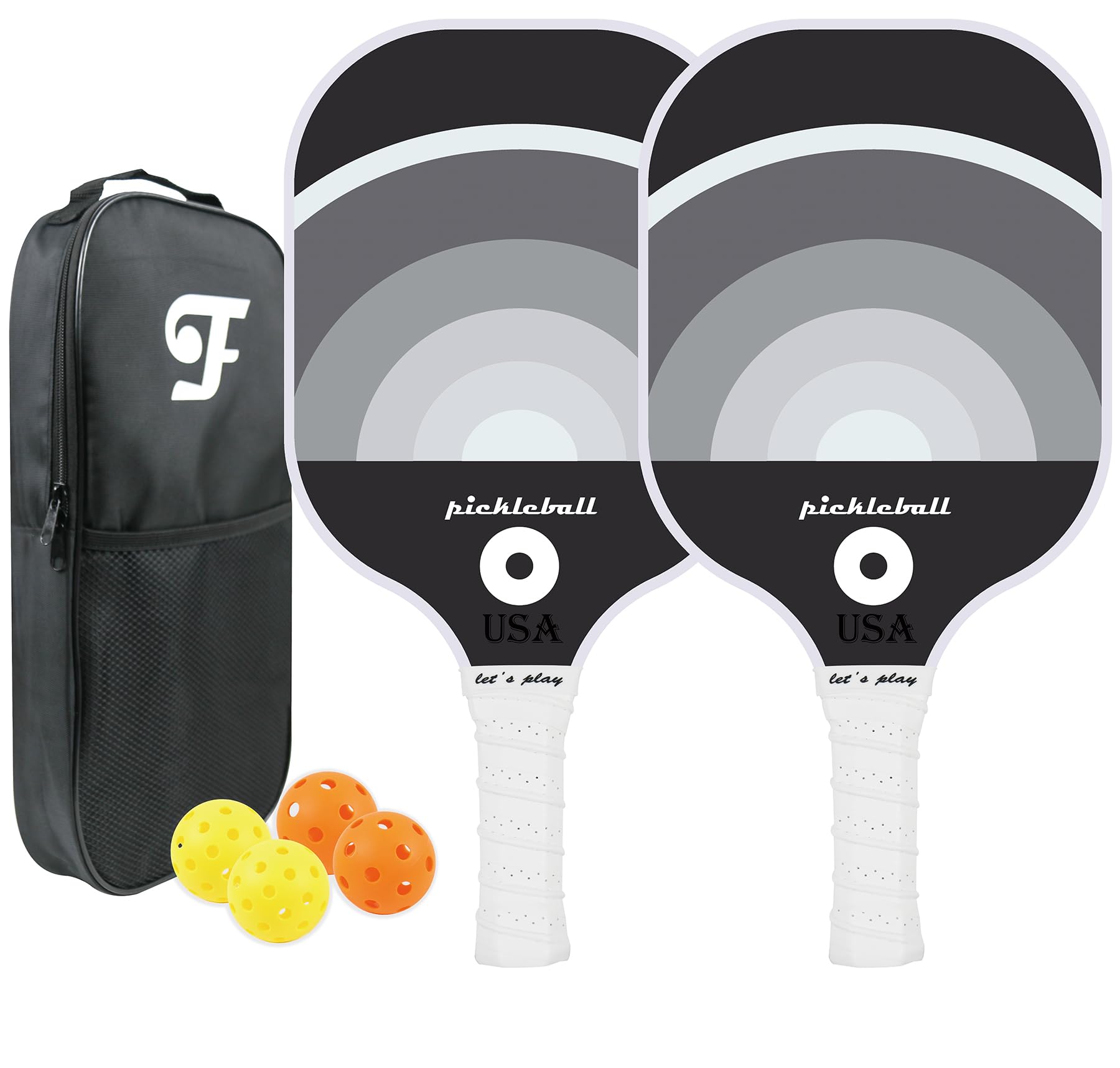 Amazon | ピックルボールパドル 2個セット USAPA承認 ファイバー