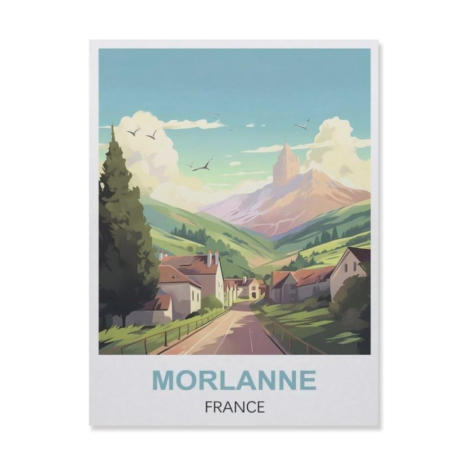 Vintage Metal Tin Sign，Morlanne France(30x40cm）