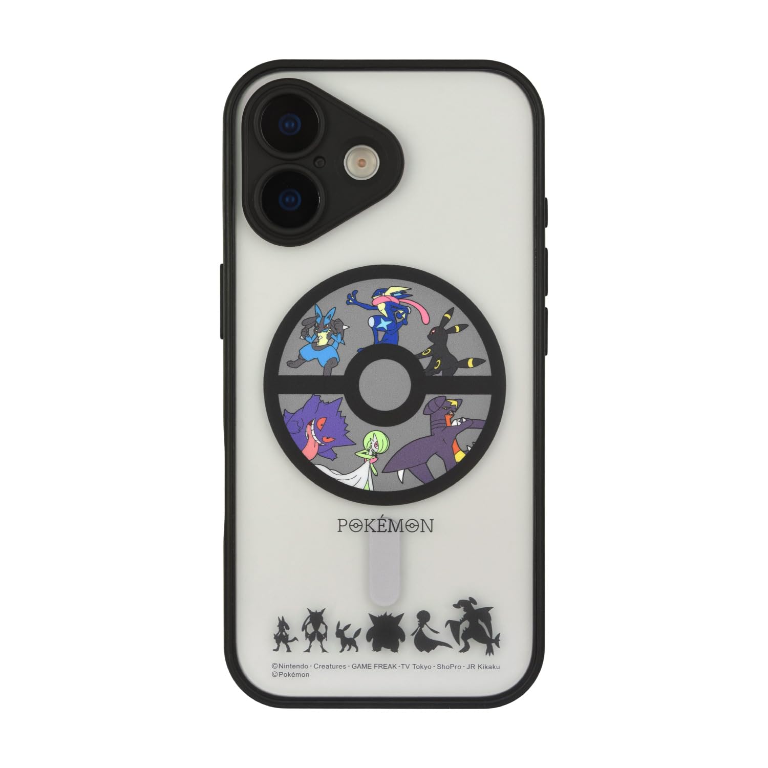 グルマンディーズ ポケットモンスター IIIIfit プランプフレーム iPhone17 MagSafe 対応 ケース ブラック PKE-28BK