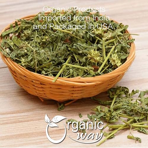 Miniatura 3 de Organic Way Gokshura en polvo (Tribulus Terrestris) - Certificado orgánico y Kosher  Crudo, vegano, sin OMG y sin gluten  Certificado USDA  Origen -