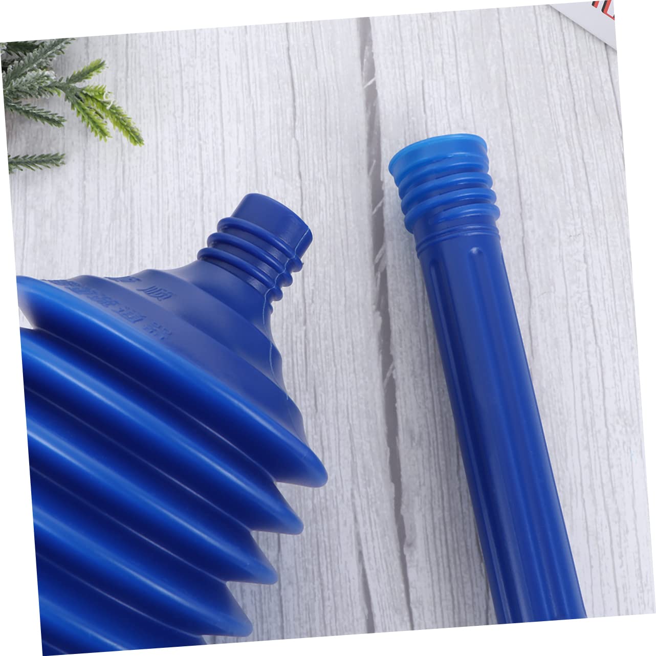 Ciieeo 2pcs Bathroom Accessories High Pressure Thrust Toilet Plunger Accordion Design Easy to Use