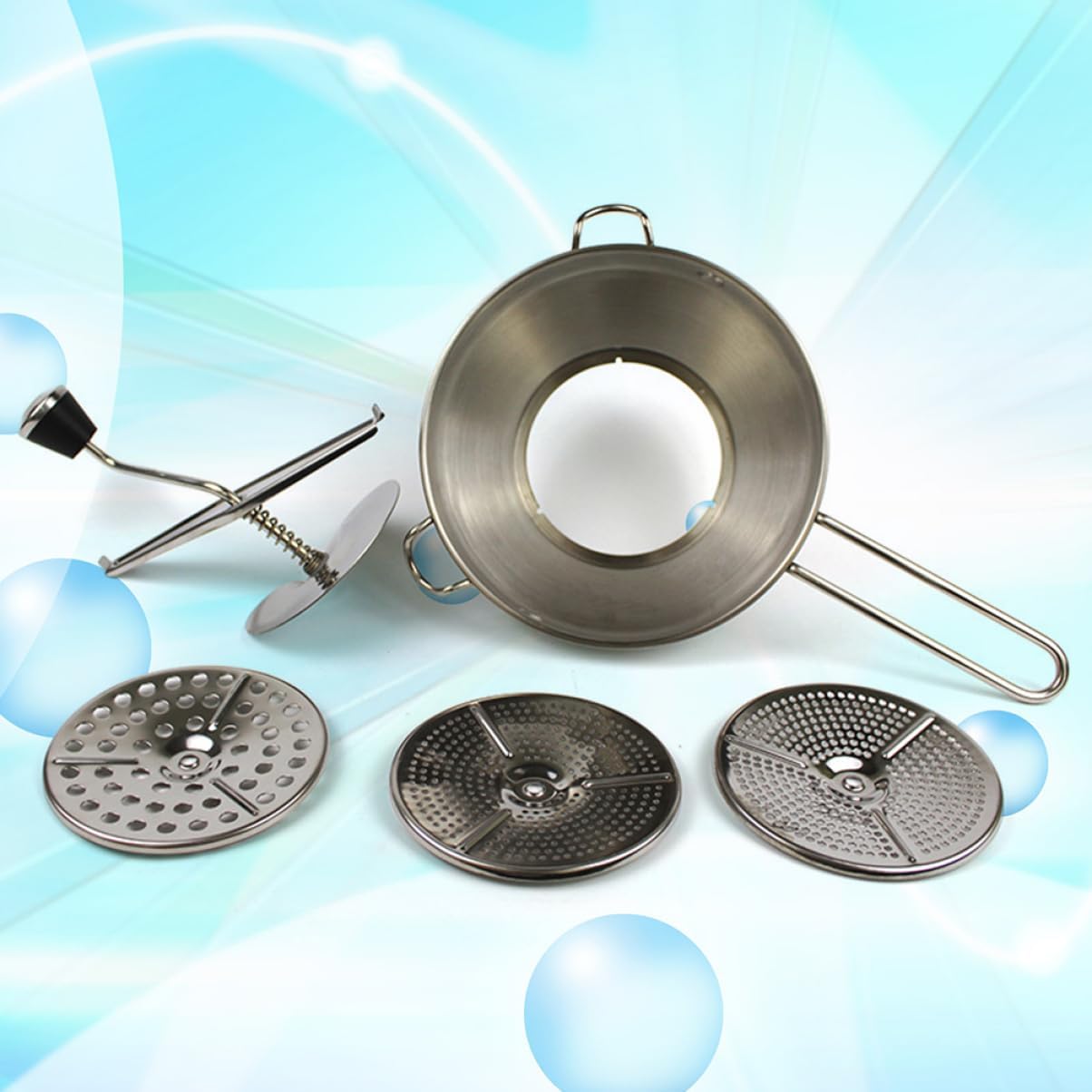 Cooking Essential Food Grinder Stainless Steel Blender for Fruit Veggie Puree Jam