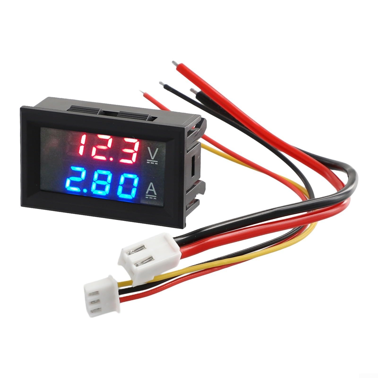 Voltmetro amperometro digitale DC con display a doppio LED di tensione e corrente, supporta intervalli di corrente di 10A, 50A, 100A e tensione fino a 100V (DC 0-100V -100A)