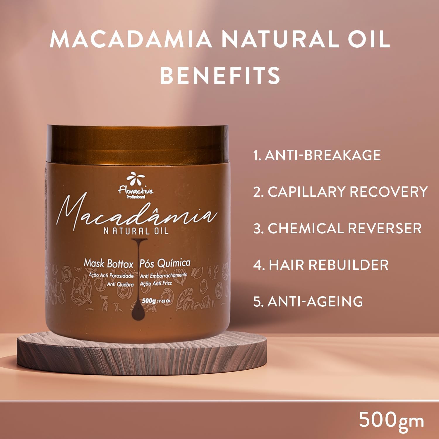 Floractive Professional Macadamia Hair Mask (500Gm)