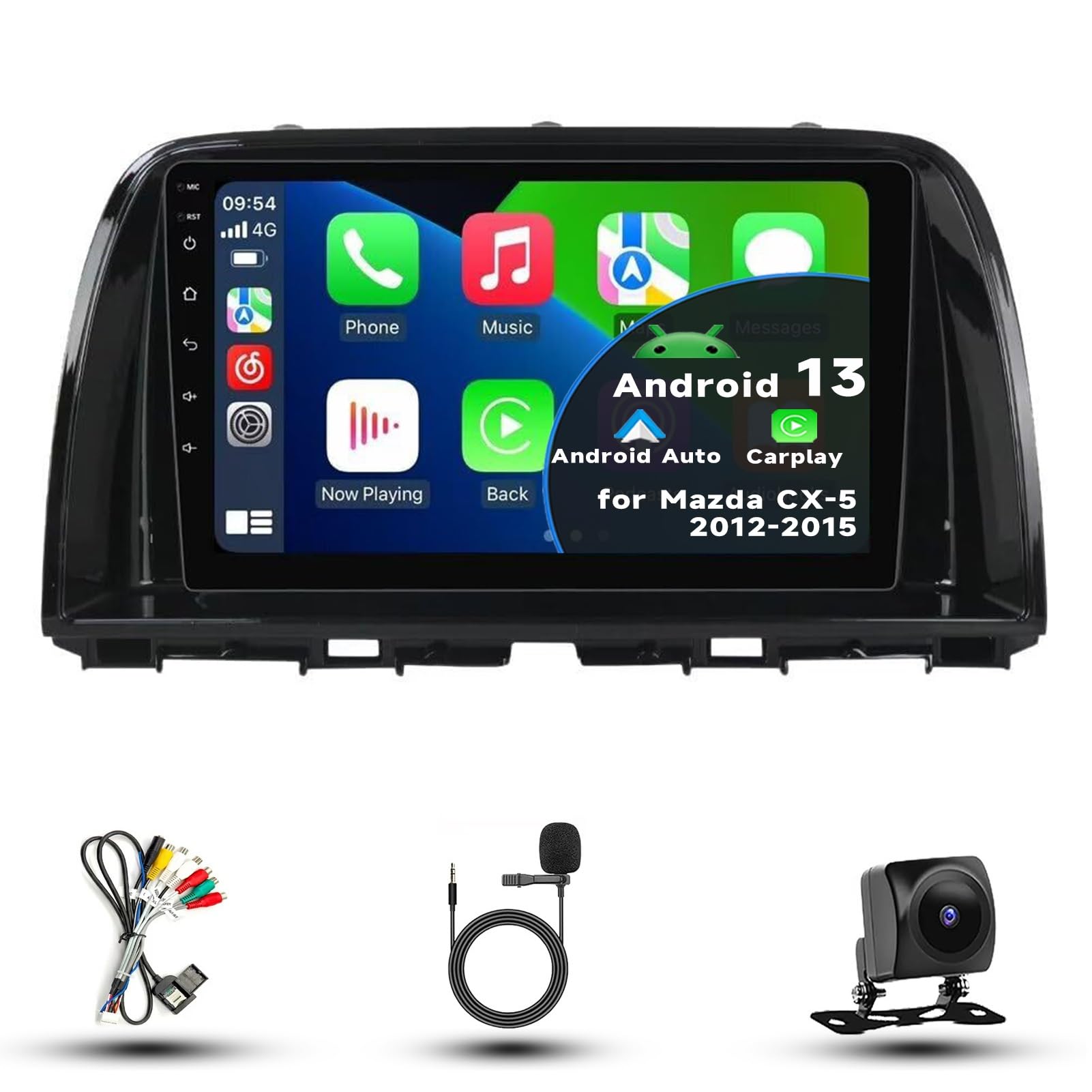Car Radio Stereo for Mazda CX-5 CX5 2012-2015, Android 13, 9