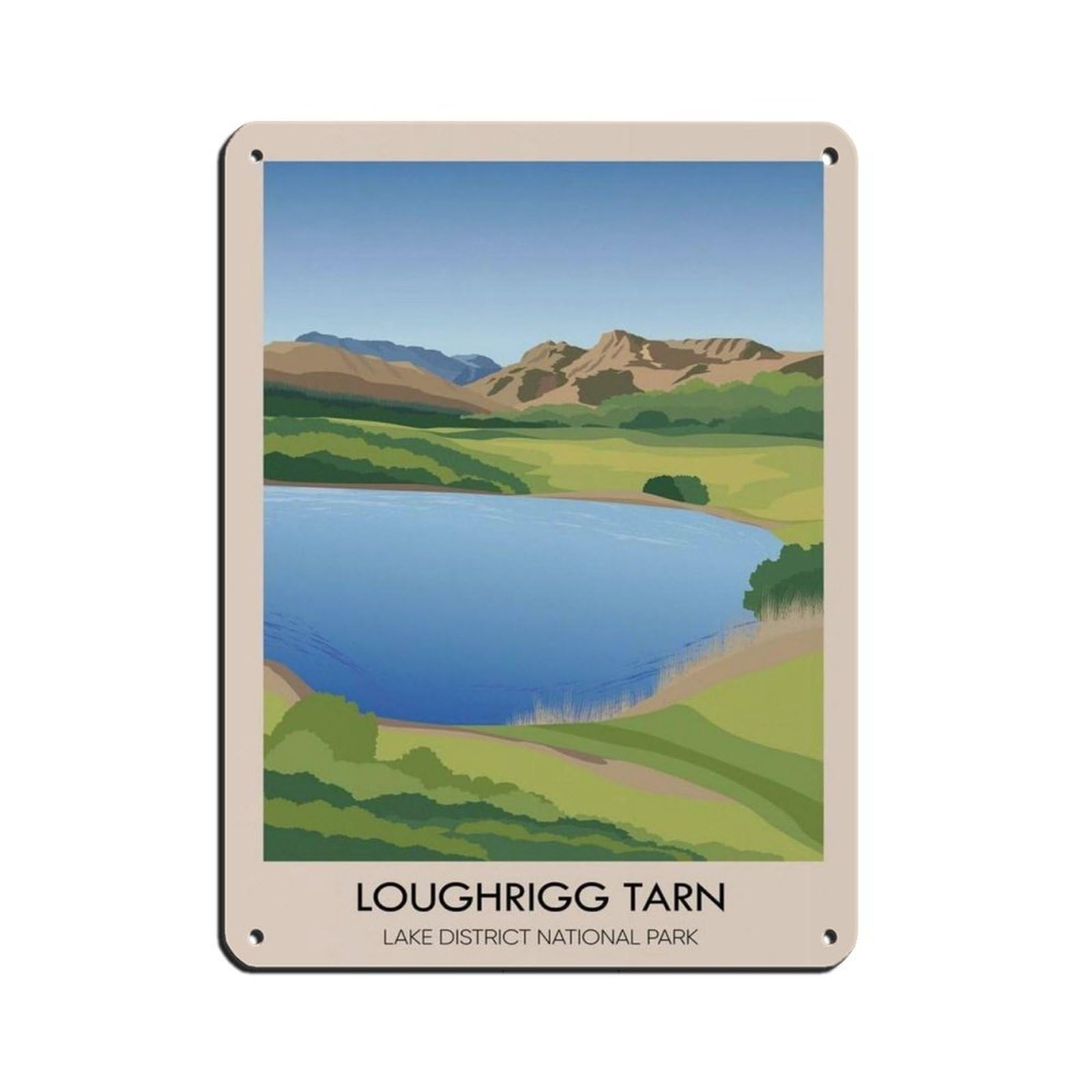 Poster Loughrigg Tarn métal pour remplacer une affiche papier fragile