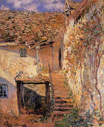Les marches de Claude Monet peinture à l'huile pour sublimer votre maison