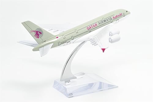 Miniatura 6 de TANG DYNASTYTM 1400 63in Air Bus A380 Qatar Airways Avión de metal modelo avión avión avión modelo avión avión