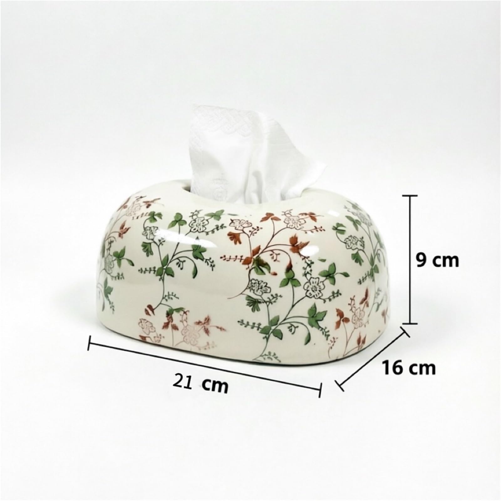 Pojemnik na chusteczki nowe pudełko na chusteczki porcelanowe niebiesko-białe chińskie must-have do pokoju gościnnego