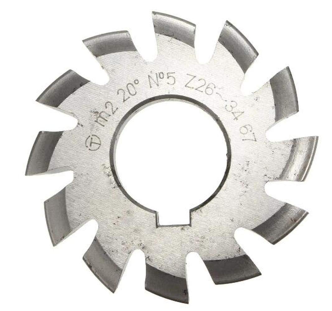 1PCS Modul 2 Durchmesser 22 Mm 20 Grad # 1-8 HSS Involute Zahnradfräser (#2)