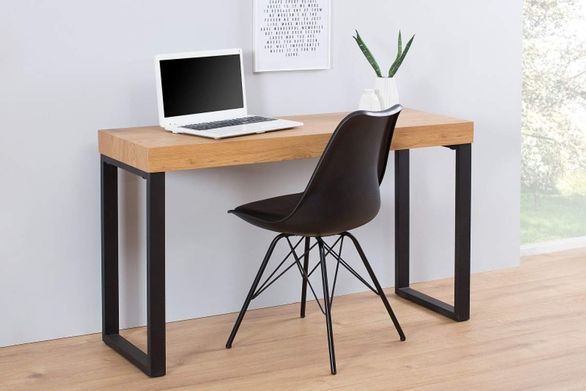 Casa Padrino Tavolo Portatile Design Nature/Nero 120 x 40 x H.75 - scrivania - consolle di segreteria - scrivania Computer
