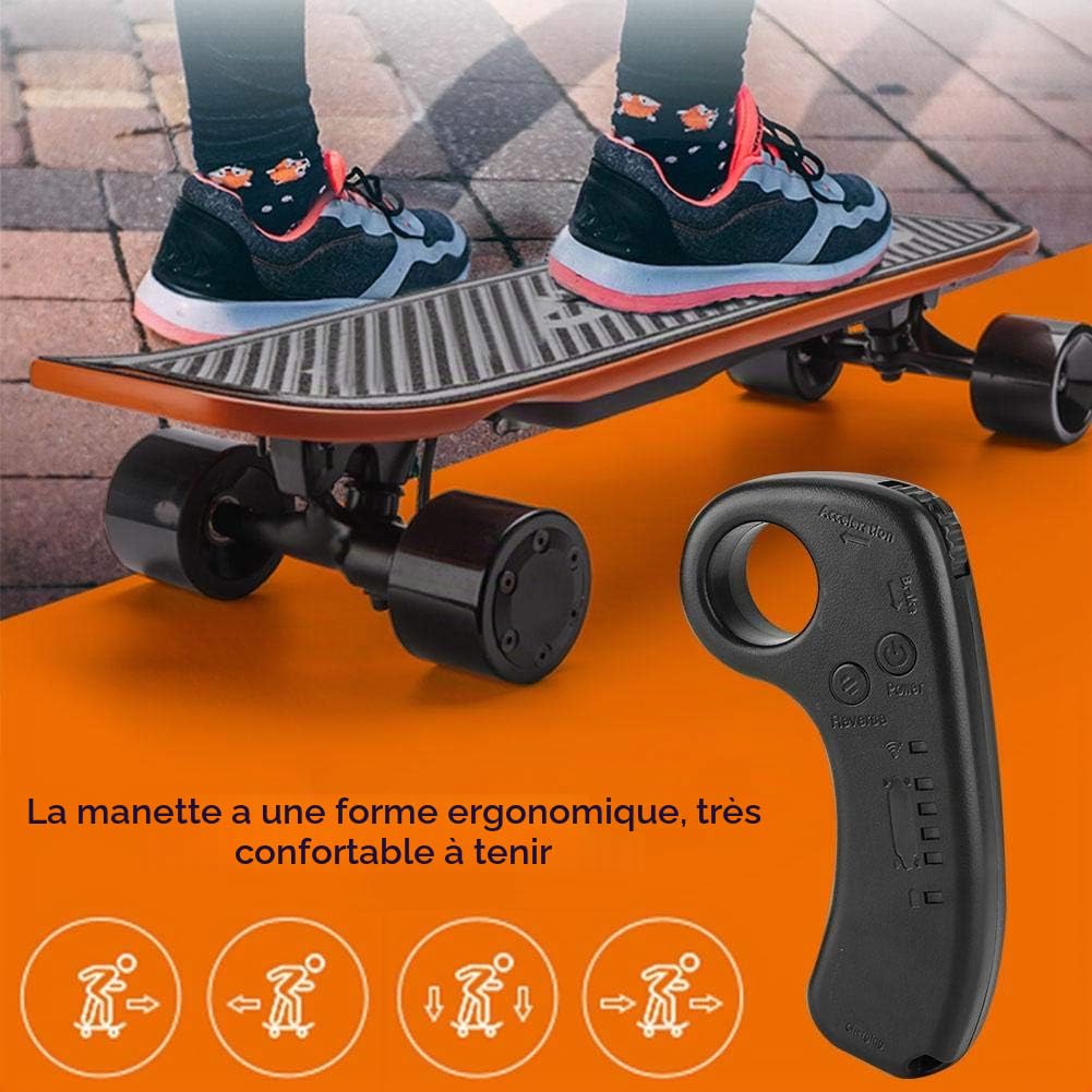 MAGT Kit ESC de Planche à roulettes Électrique, 430w 36v Double Entraînement Kit Skateboard Électrique Longboard Contrôle De Remplacement Moteur