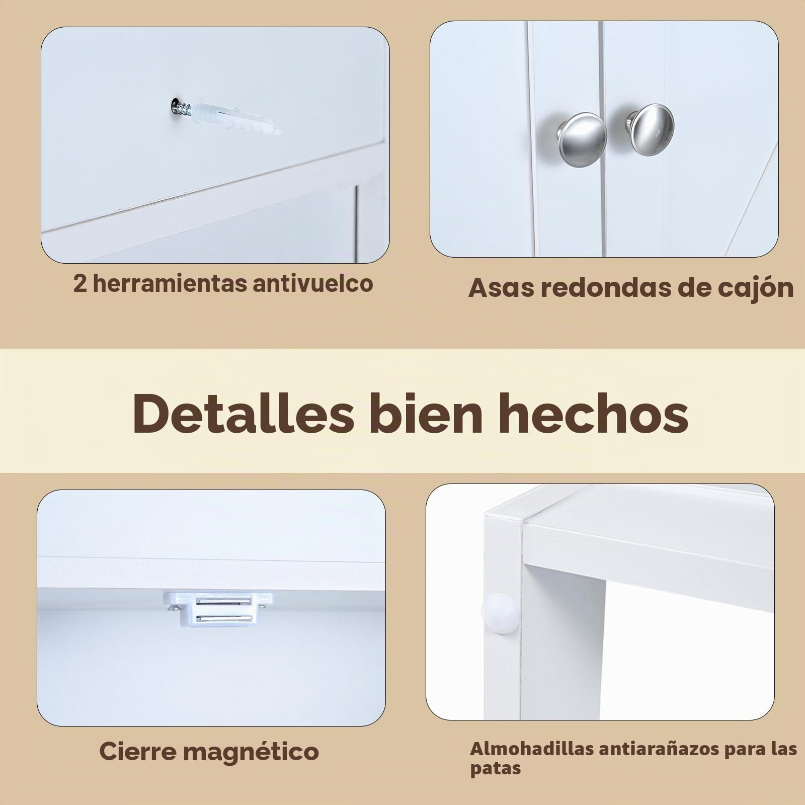 LIFEZEAL Estantería de baño para Ahorrar Espacio sobre Inodoro, Inodoro, Lavadora, Mueble con Barra Ajustable para adaptabilidad, Porta Papel higiénico, Puertas, estantes, Armario, Moderno (Blanco)