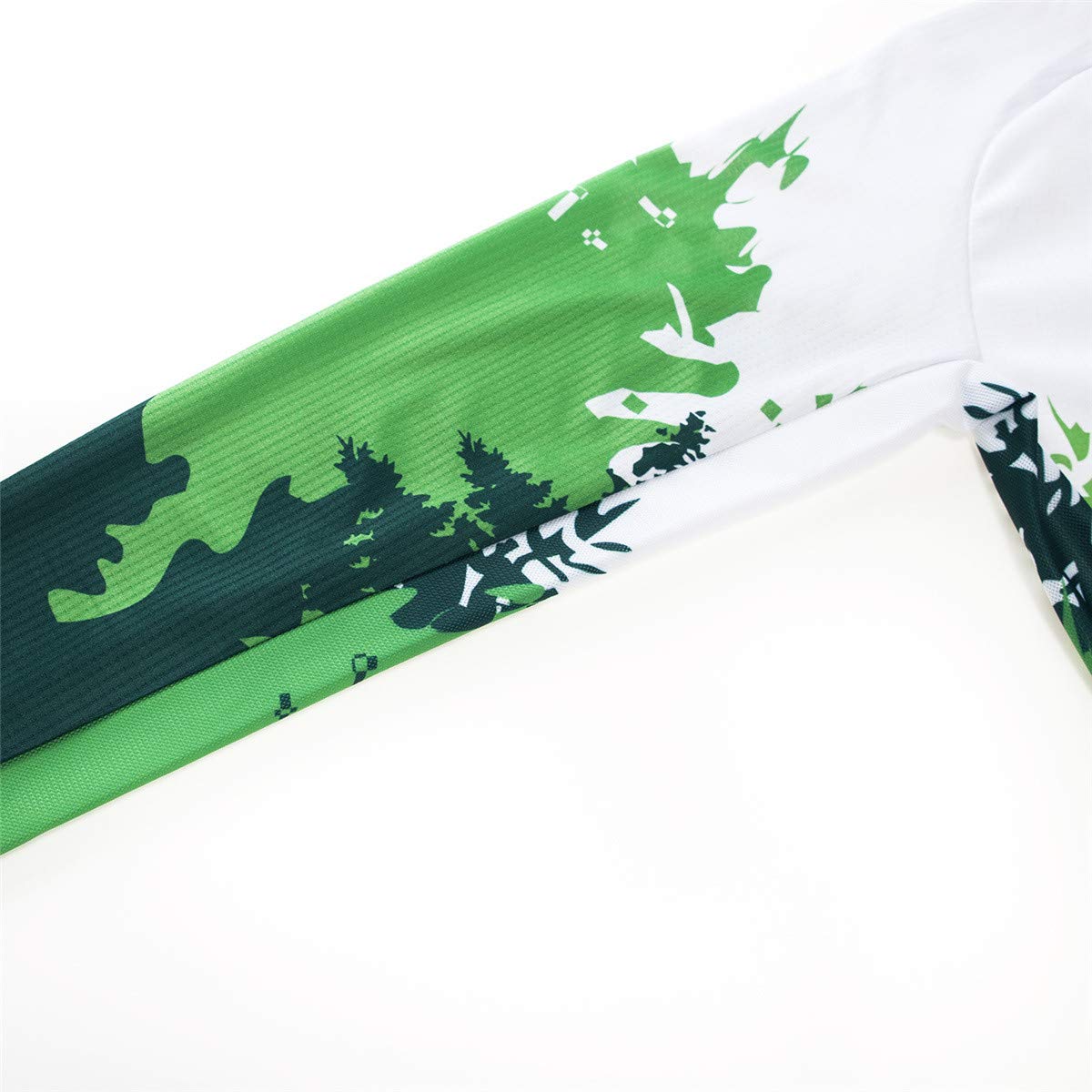 Ciclismo Maglie Uomini Autunno Bicicletta Abbigliamento Manica Lunga MTB Jersey Traspirante Ciclismo Sportswear - verde - XL petto 108/116 cm