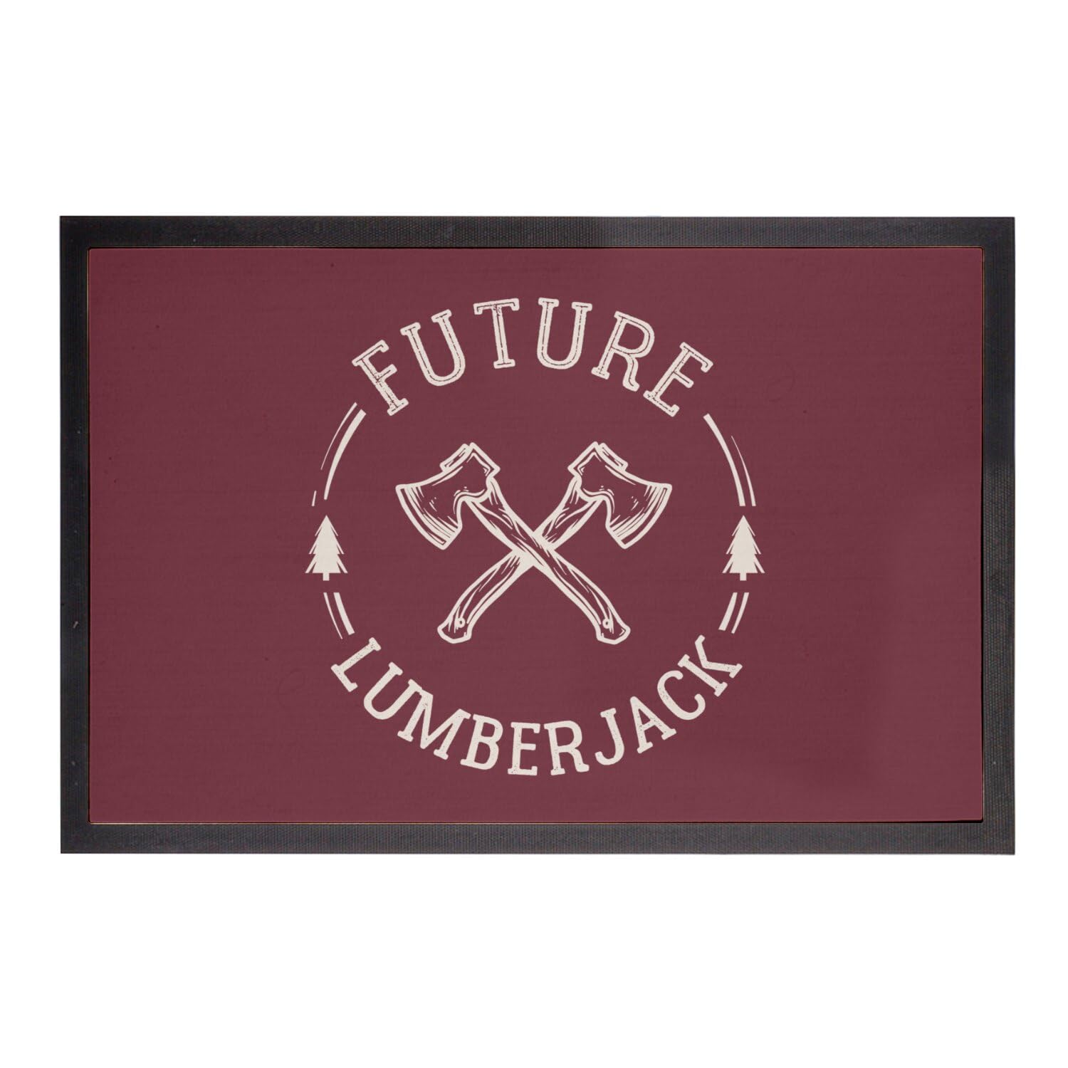 Paillasson rouge grand format tapis entrée Future Lumberjack 75x50