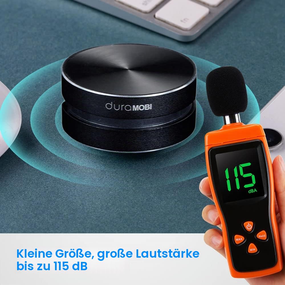 docooler BT-Lautsprecher Wireless Knochenleitungslautsprecher Tragbarer Stereo-Sound mit hoher Lautstärke Eingebautes Mikrofon Rot Resonanzbox