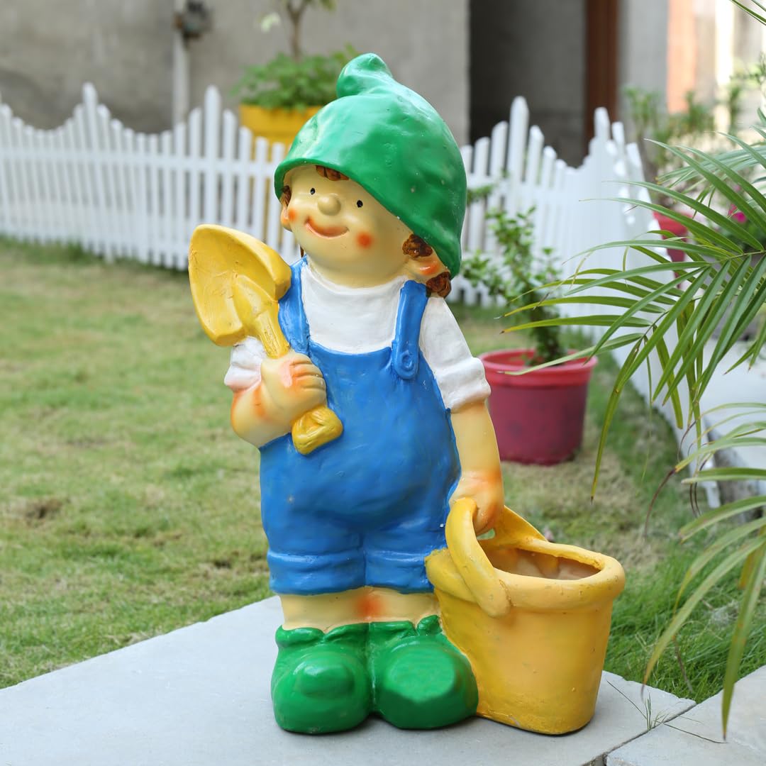 Wonderland Boy with Bucket & Spade Pot, Planter, planters, Container for Garden Decor, Home Decoration Items, Garden pots and planters, Balcony Decoration, Gift, Childrens Room Decor (B075KF3HGY) Amazon Price History, Amazon Price Tracker