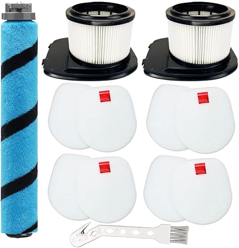 elfofle Kit de rollo y filtros de cepillo de repuesto para aspiradora inalámbrica Shark IZ462H IZ483H IZ482H IZ440H Vertex, comparado con la parte