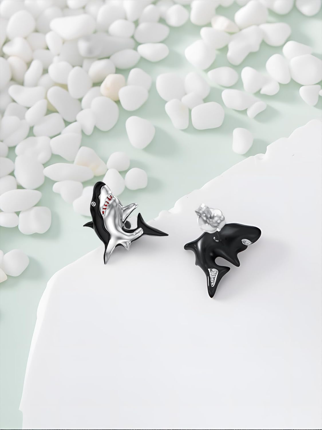 Animal Ocean Theme Stud Earrings 925 Sterling Silver Ocean Beach Themed Jewelry Gifts for Women