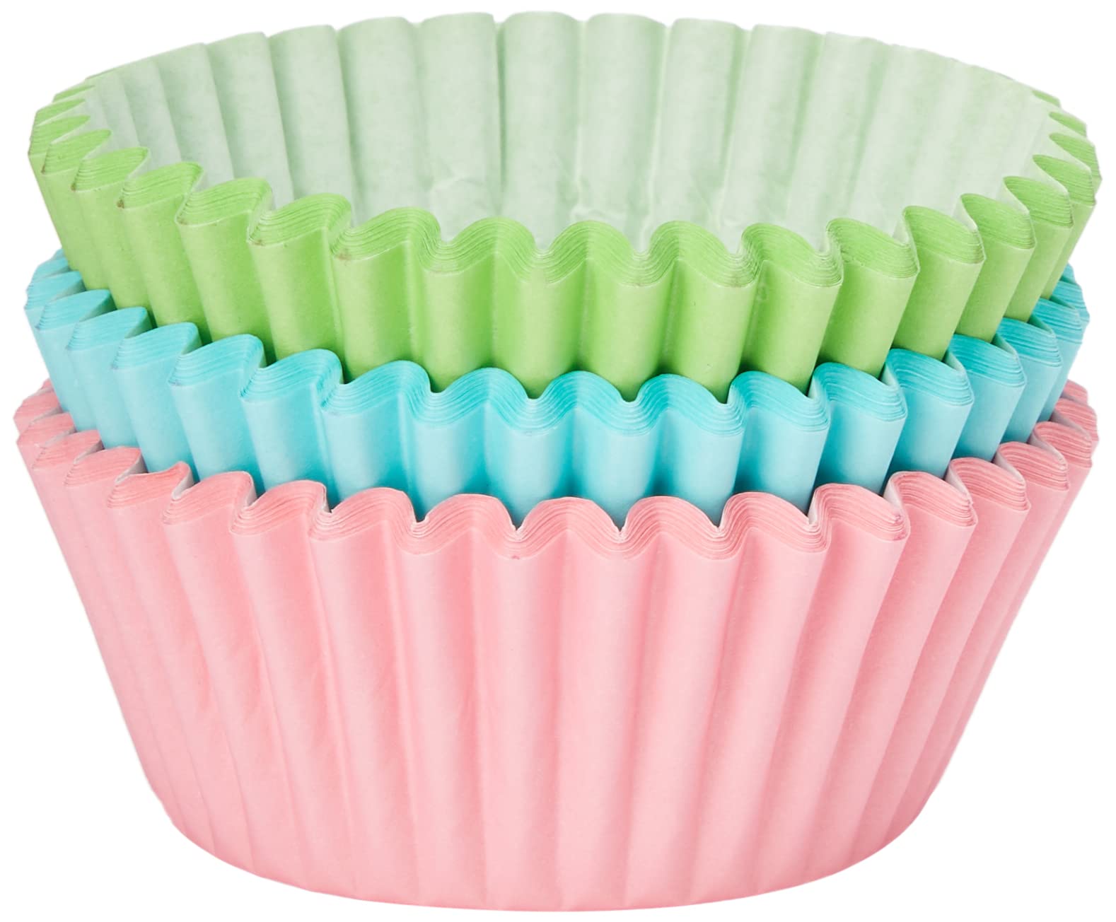 Patisse 01728 Paper Cupcake Cases, 2" (5 cm) in diameter, 90 pieces total, colors:Blue, blue/pink/green 1