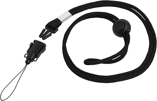 Correa para el cuello para cámara y teléfono celular (estilo lanyard) ajustable con liberación rápida.