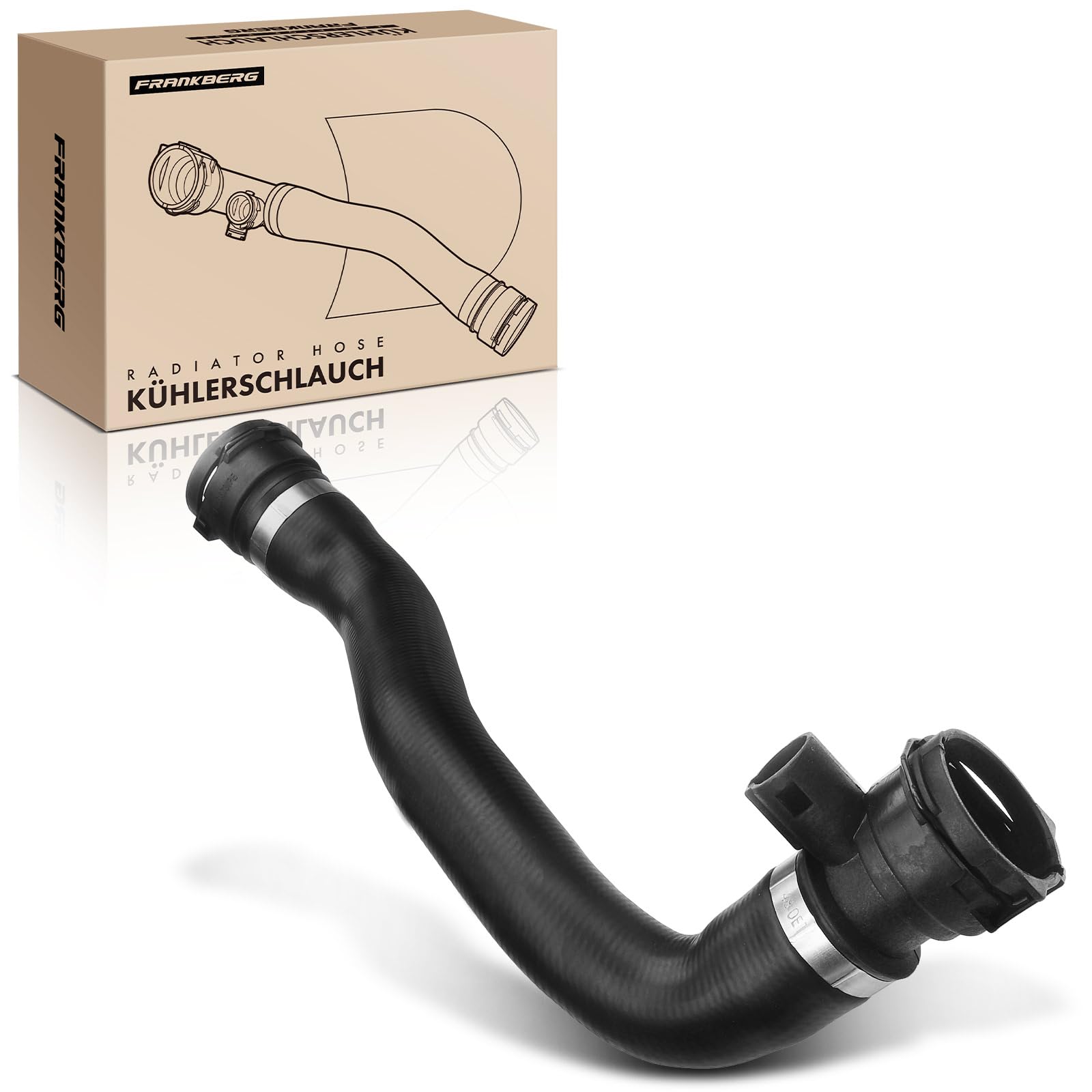 Frankberg Tubo refrigerante Tubo Motore Compatibile con Serie 5 E60 520i Serie 5 E60 525i Serie 5 E60 530i Serie 5 Touring E61 525i Serie 7 E65 E66 E67 730i Li Replace# SK121377,17127519257
