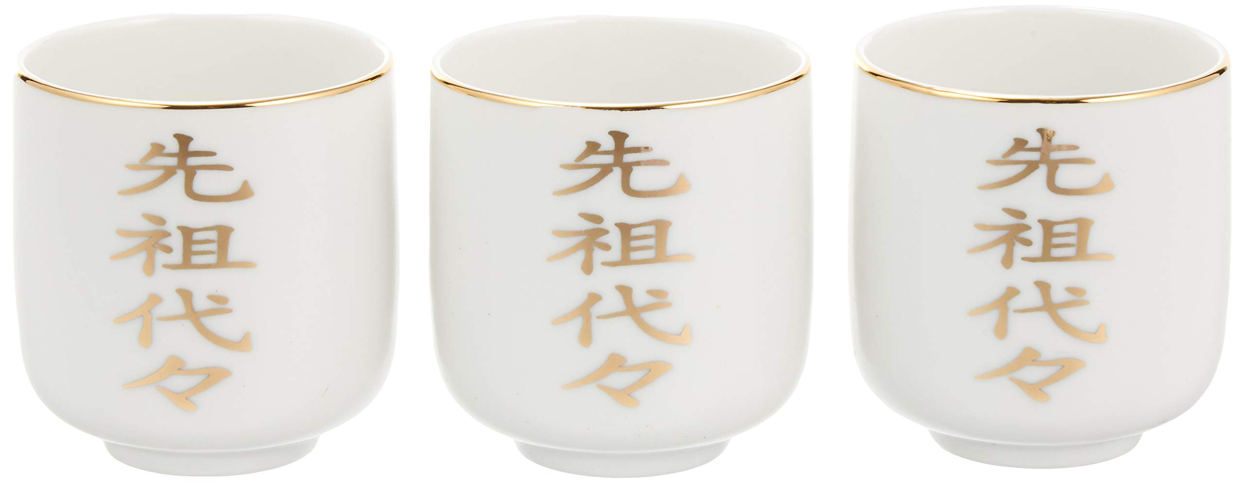 Amazon｜3個セット 仏具 先祖代々1.8湯呑 [5.5 x 6.1cm] 仏具 神