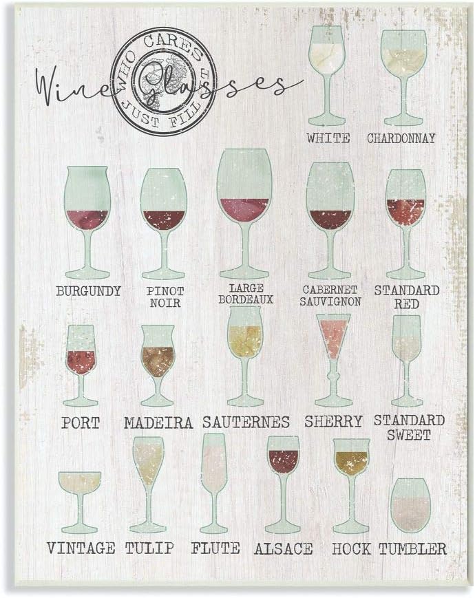 Stupell Industries Wine Glasses...