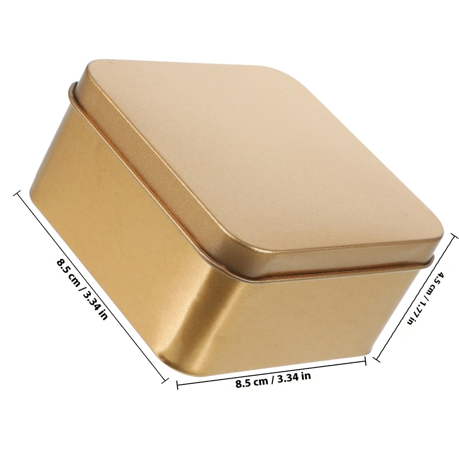 Set da 10 Barattoli in Latta con Coperchio Sigillante Contenitori per Tè Zucchero e Caramelle Scatole Portaoggetti Compatte per Cucina e Casa