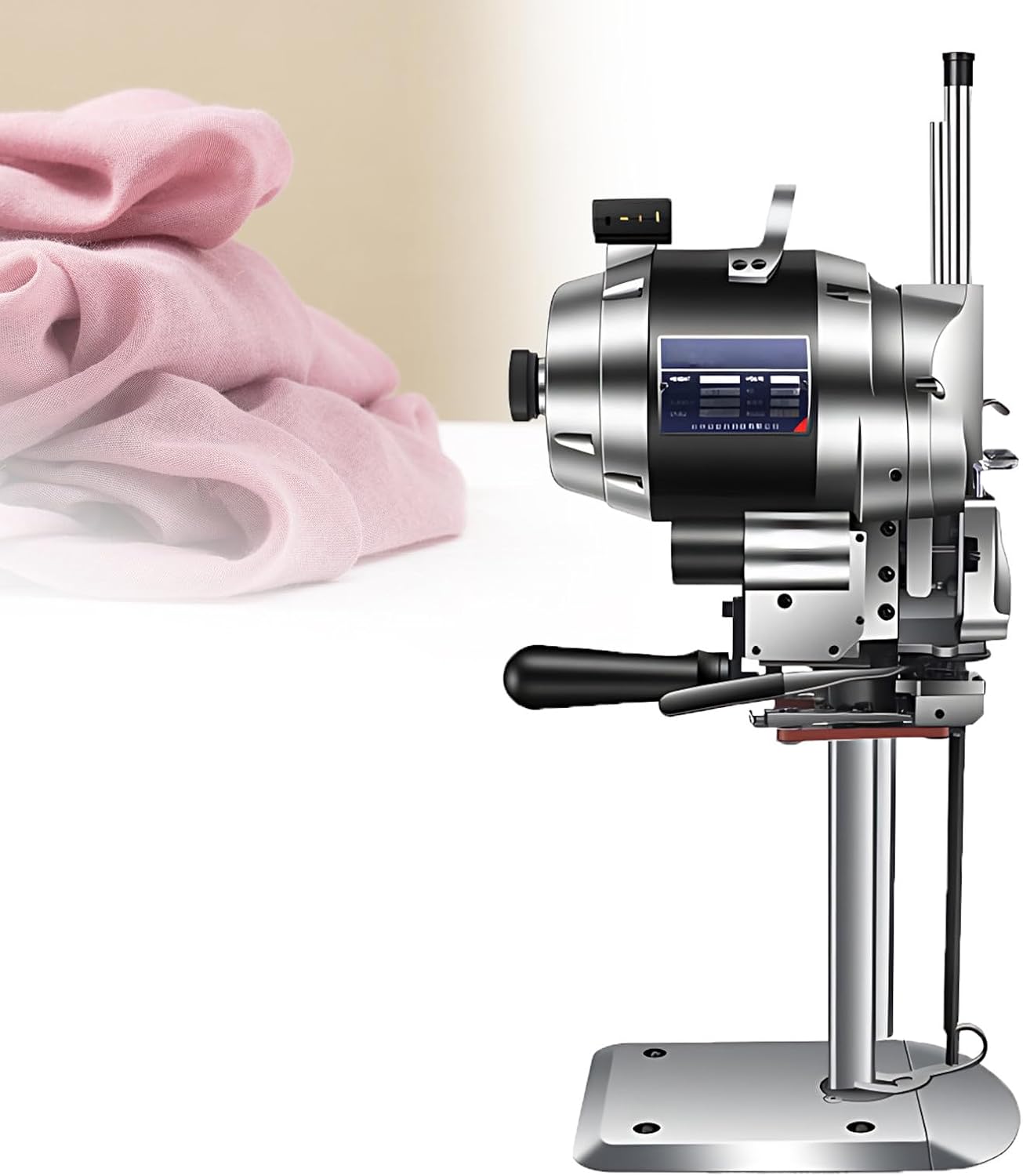 1100W/1200W Electric Leather Cutting Machine,Straight Knife Fabric Cloth Cutting Machine,Industrial Fabric Cutting Machine (Nolight 10inches)