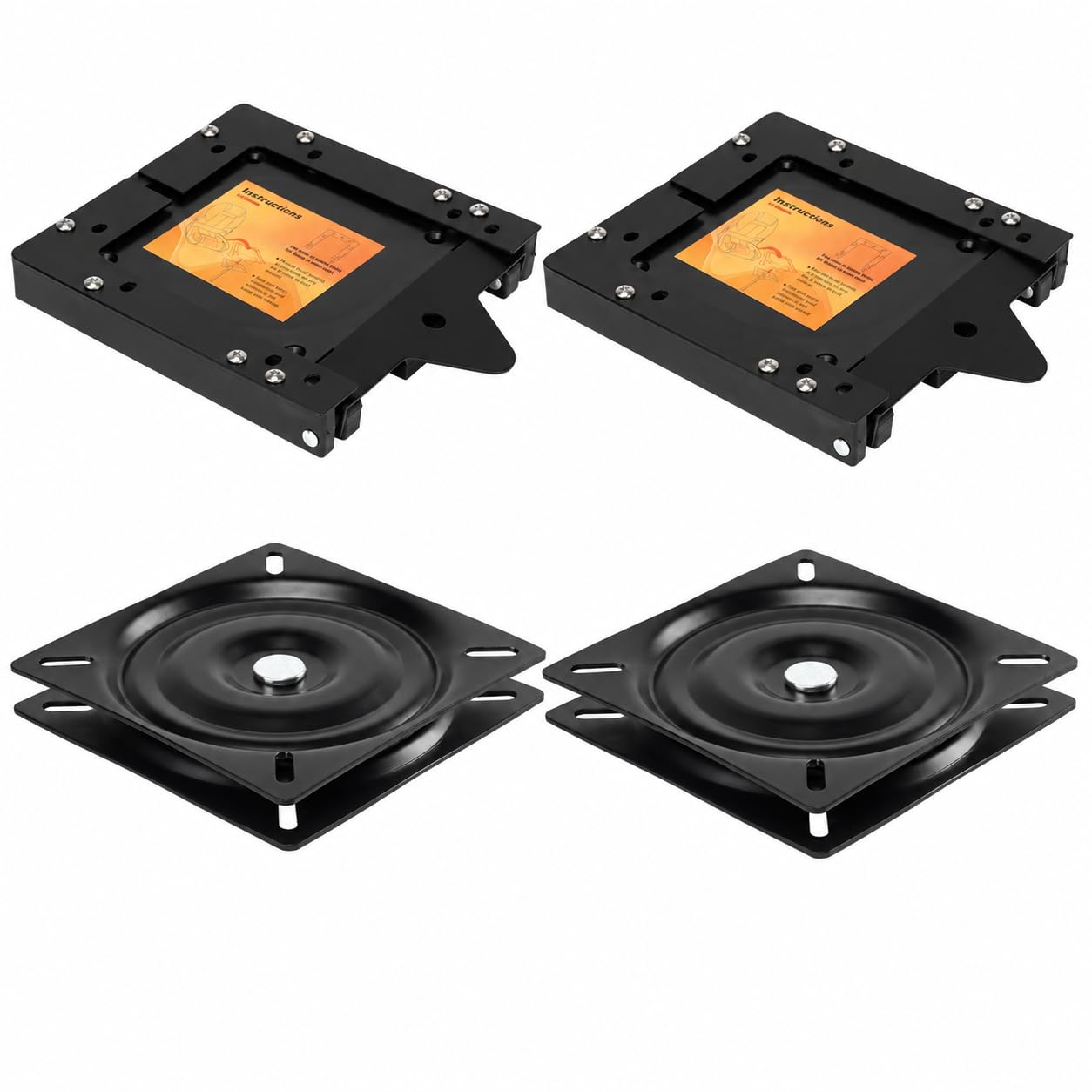 Leader Accessories Quick Disconnect Seat Mount with Boat Seat Swivel 2 Sets