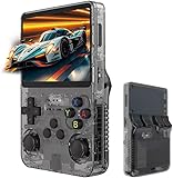 R36S Handheld Game Console, Retro R36S Game Console with 64G Built-in 15000+ Classic Games, Open Source Linux System 3.5 Inch IPS Screen Portable Games Consoles for Teens and Adults