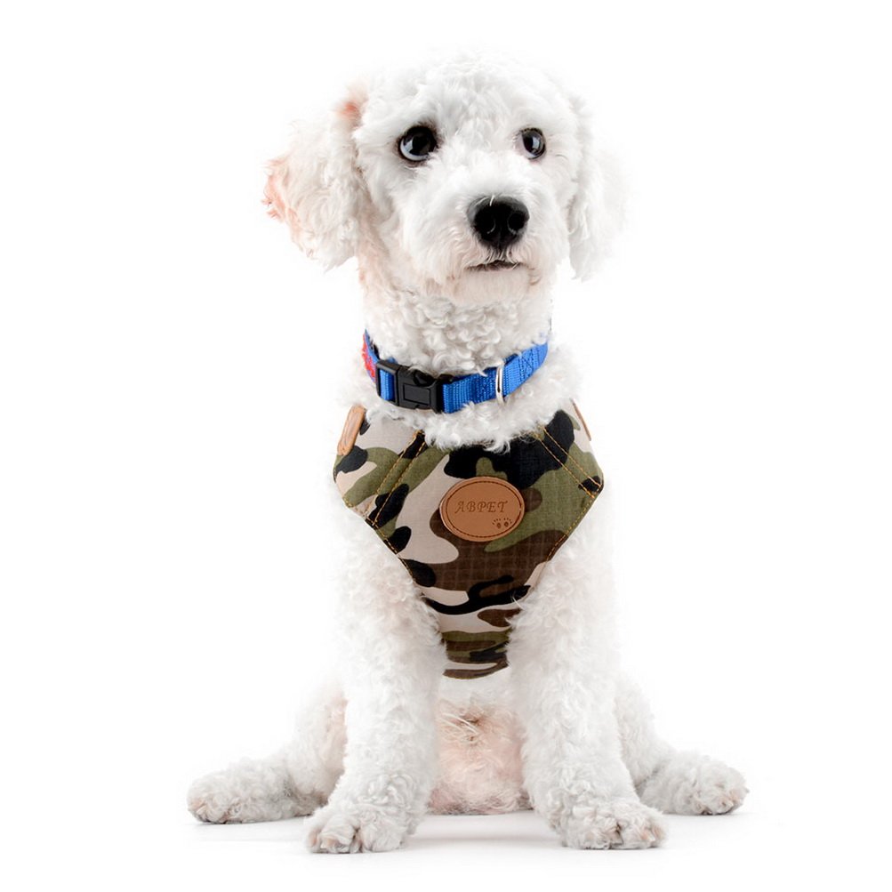 Amazon | ZUNEA 犬 ハーネス 胴輪 迷彩柄 小型犬 猫用 メッシュ ソフト