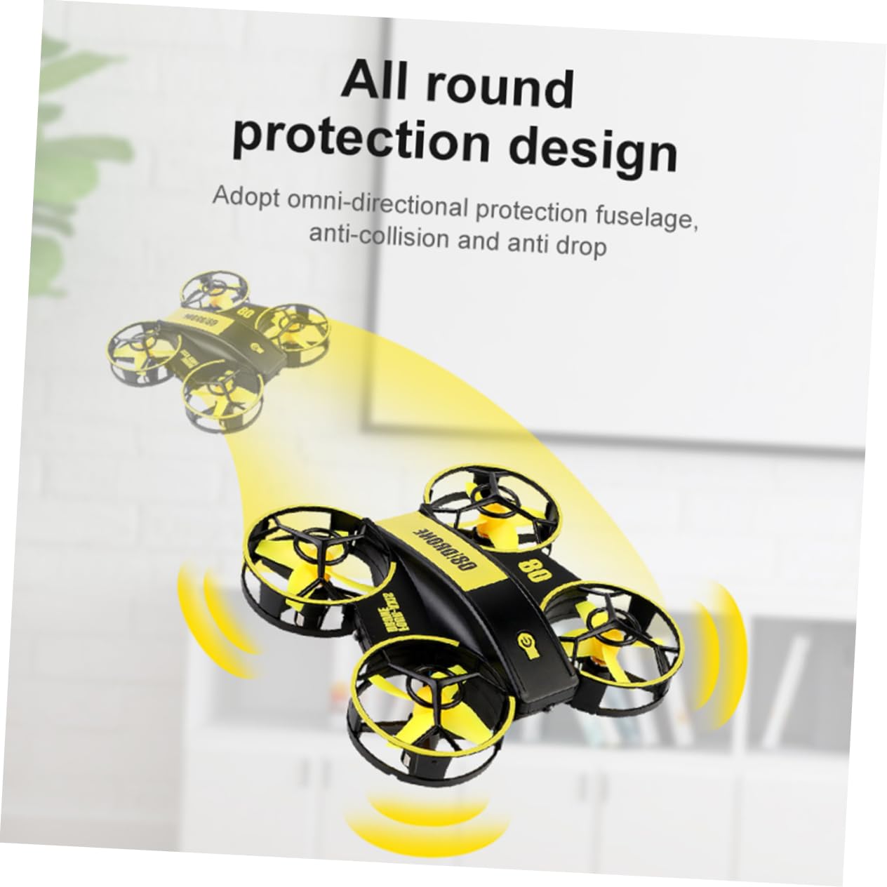 ibasenice 2pezzi Mini Led Quadcopter Portatile Con Luce Led Droni Mini Telecomandati Per Giocattoli Elicottero Con Batteria Modulari Per Uso Indoor e Outdoor