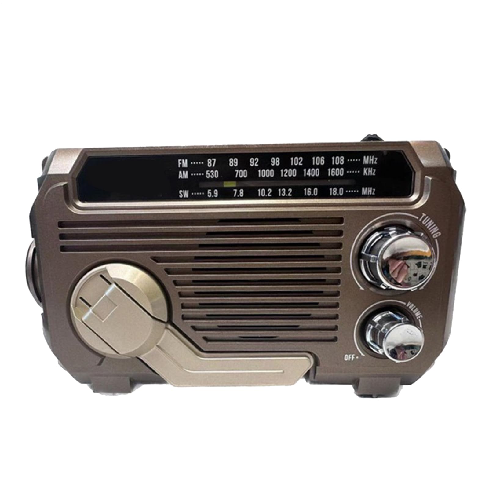 Radio z korbą, radio z korbą ręczną Przenośna latarka radiowa na baterię