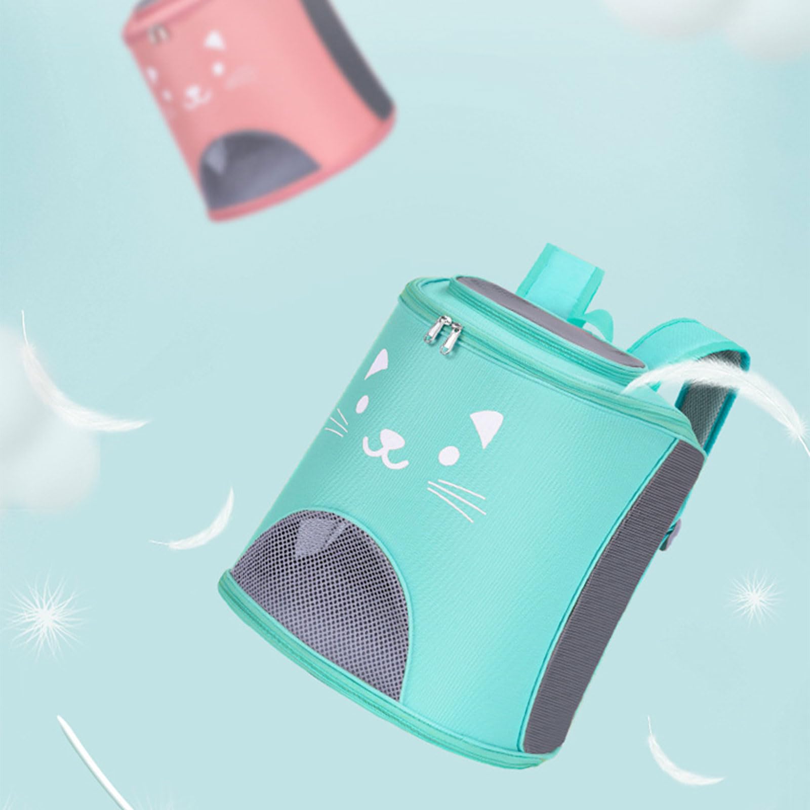 Zaino per animali domestici, con tracolla ergonomica, grande capacità, traspirante, per cani di piccola taglia, gatti, viaggi e passeggiate