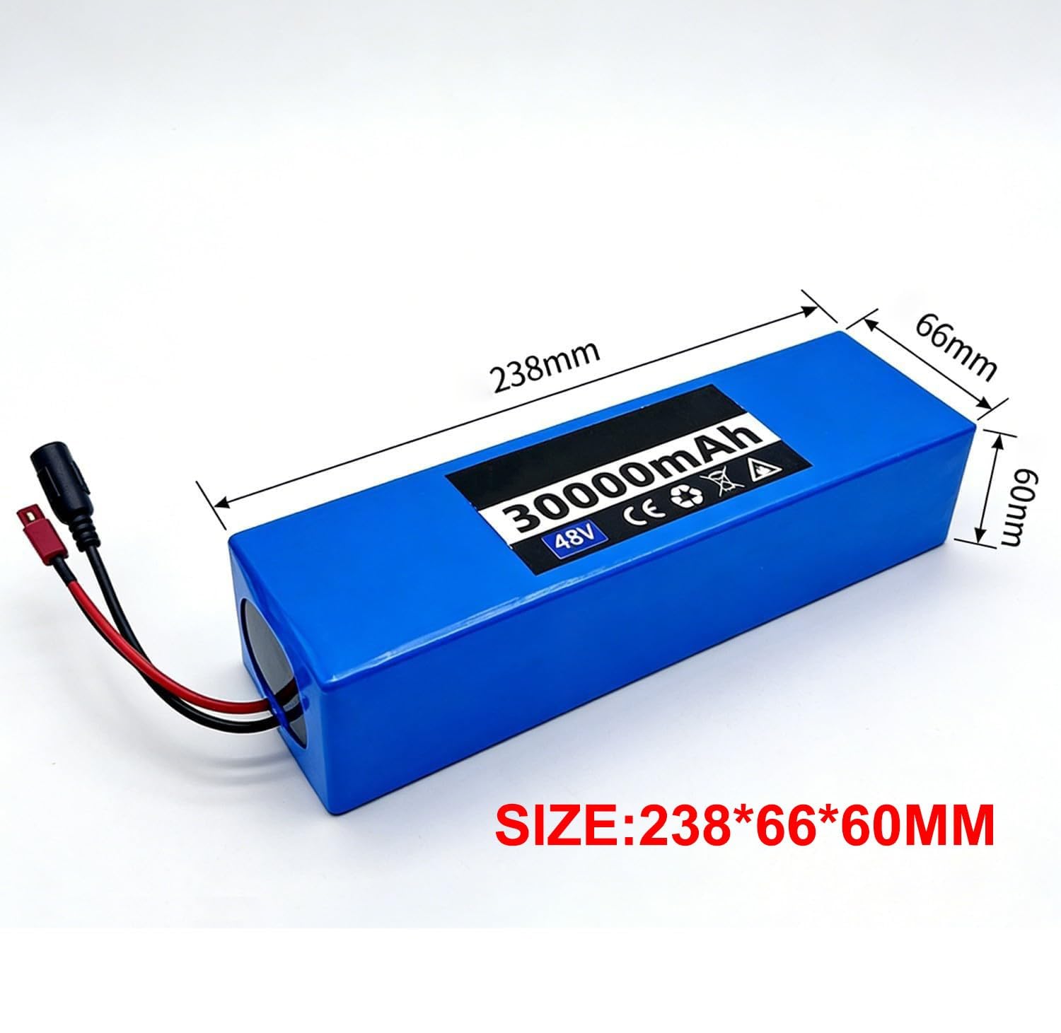 Batterie De Vélo Électrique 48 V 30Ah 13S3P Batterie Rechargeable Haute Puissance Batteries avec Chargeur Et BMS pour Moteurs 200W~800W Batterie Ebike Scooter Électrique