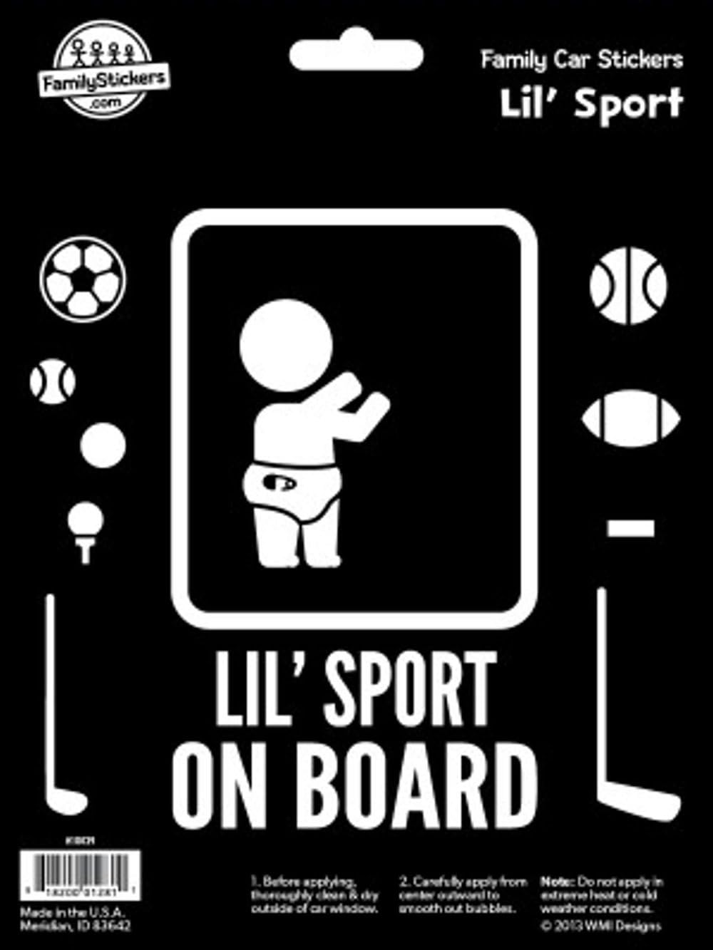 WMI Designs (10039) Lil' Sport on Board Sticker