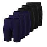 Deuerr 6-Pack Girls' Compression Spandex Shorts for 4-12Years | Athletic Wear for Gym, Dance, Yoga, Volleyball & Bike Riding