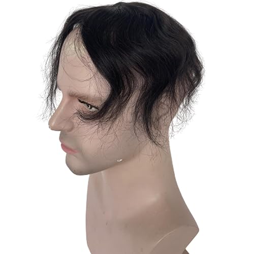 Miniatura 2 de Voloria Parche para el cabello para puntos calvos para hombres, 3.15 x 3.15 pulgadas, parches de pelo completo de poliuretano para cubrir la base de