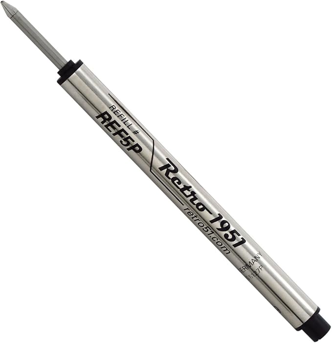 Retro 51 Tornado Rollerball Refill Black 3Pack Premium
