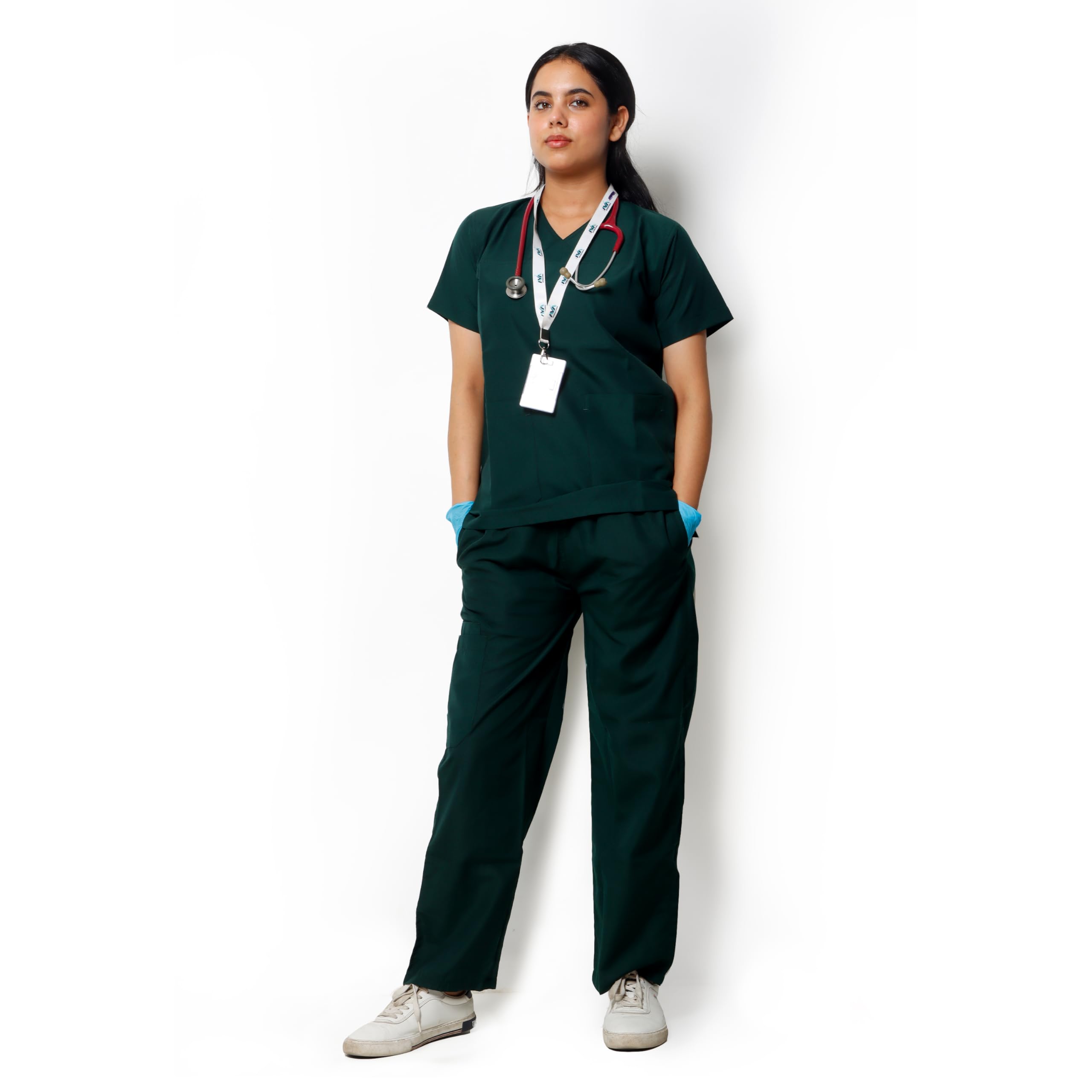 Robustt Classic Scrub Suit Set For Women - Green (Extra Small) | Poly Viscose Fabric | Ultimate Comfort and Breathability | Adjustable Fit | Multiple Pockets | V-Neck (B0D86QQJZN) Amazon Price History, Amazon Price Tracker