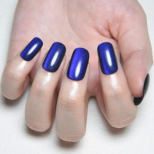 Vista 68 de evpct-Kit de 2 piezas de polvo metálico dorado y plateado con efecto espejo cromado para uñas; pigmento de uñas holográfico iridiscente camaleónico