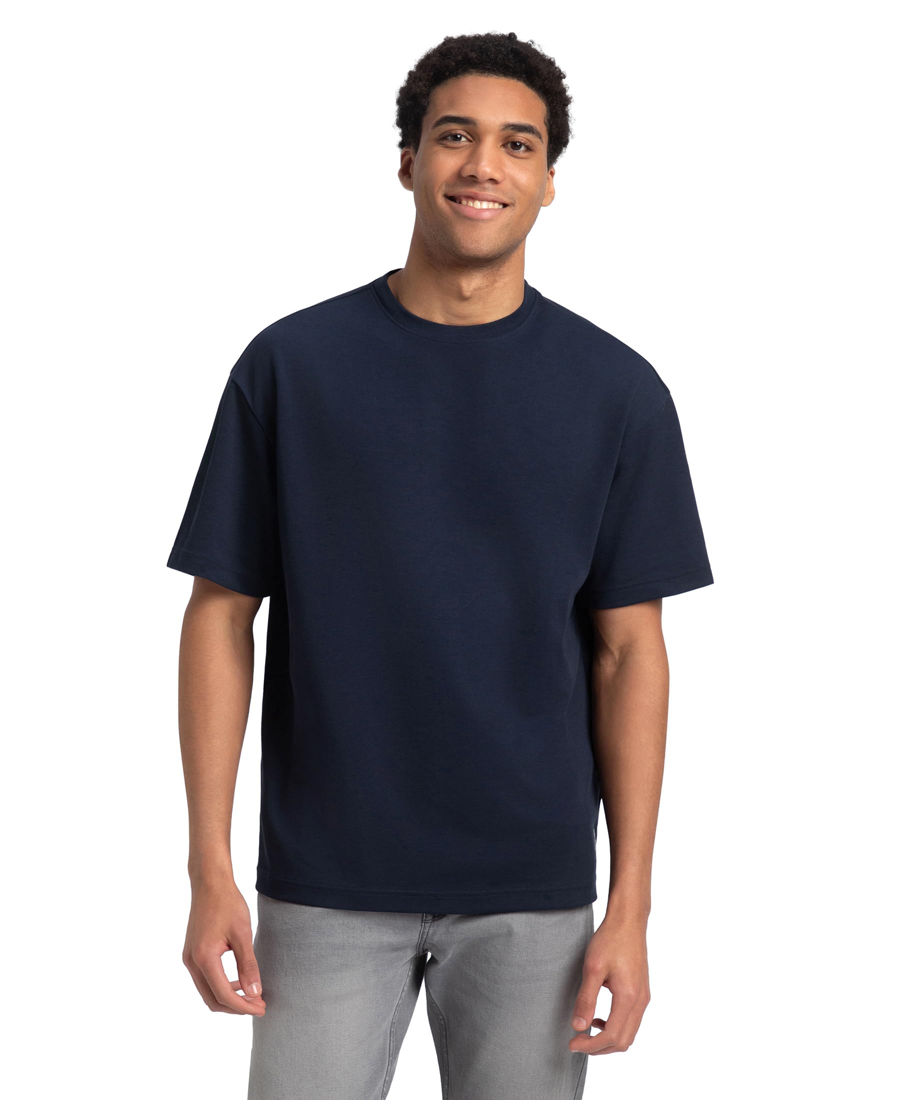 jockey UM23 Men's Super Combed Cotton Blend Oversized T-Shirt with StayFresh Treatment-picture-16