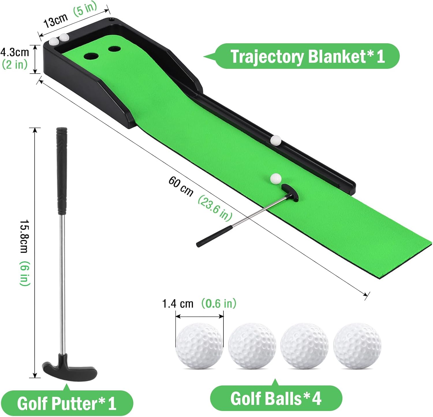 Mini Golf Set Desktop Golf Games Mini Golf Clubs Tabletop Golf Game Present for Golf Lovers