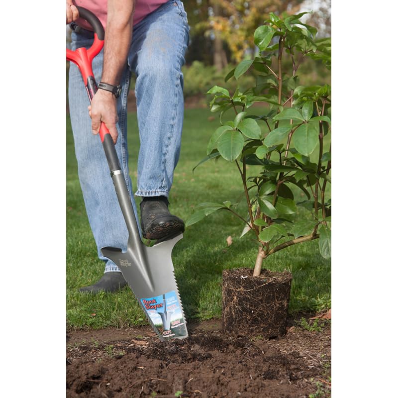 RootSlayer™ RootSlayer™ - Pack RootSlayer™ - Negro - Adulto - RootSlayer™ + RootSlayer - Pala de repisas - Jardín - Acero al carbono - Mango 360°