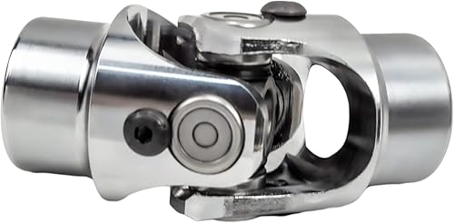 Miniatura 14 de 3/4" redondo x 3/4" redondo eje de dirección único junta universal U 3/4" redondo a 3/4" redondo negro eje de dirección acoplamiento universal 35°